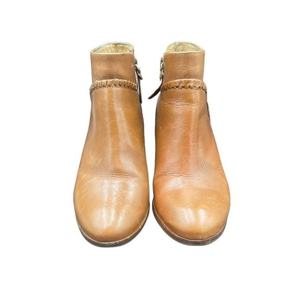 Jack Rogers Chandler Bootie Womens 7 M Oak Brown Black Heel Ankle Boot - Picture 2 of 8